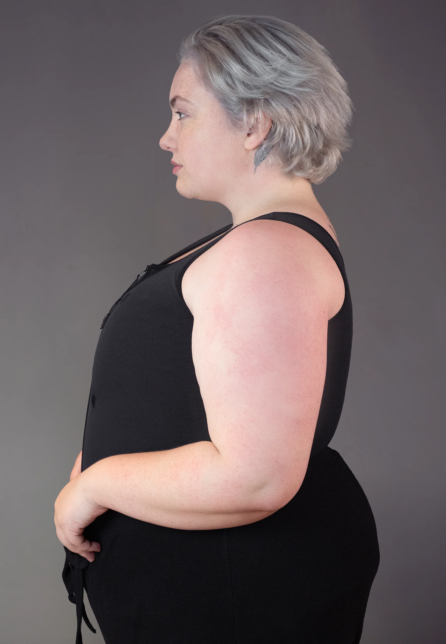 Singlet Binder Zipper black - Image 3