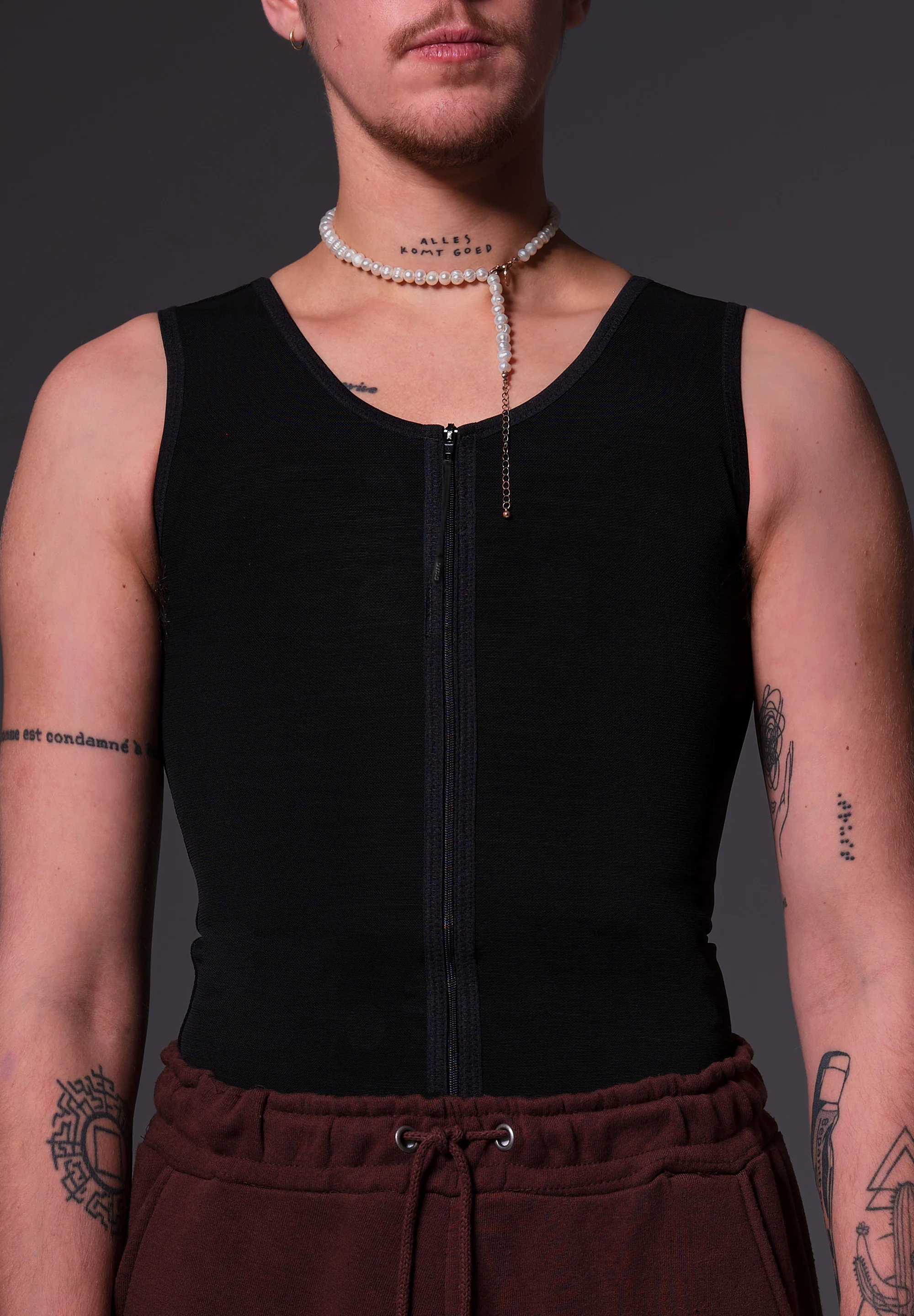 Singlet Binder Zipper black - Image 5